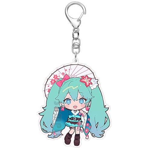 SUJEBRAN Projekt Sekairui Figures Schlüsselanhänger Luka HatsunMiku Cosplay Keychain Niedliche Figur Accessoires (1) von SUJEBRAN
