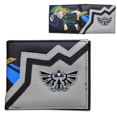 SUJEBRAN Zaleldas Geldbörse PU Leder Kartenhalter Multicard Münz Geldbörse Game Zaleldas Poster Brieftasche Portemonnaie (4) von SUJEBRAN