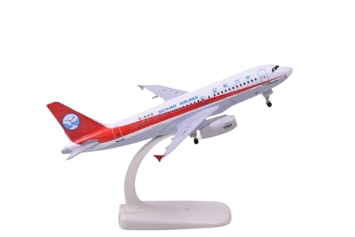 SUKHII Für Airbus A319 Sichuan Airlines Replika-Flugzeugmodell, 20 cm, Legierung, statischer Schreibtisch, dekorative Miniatur-Anzeige, Herren-Sammlung von Gedenkstücken von SUKHII