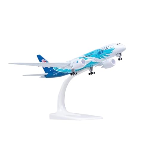 SUKHII Miniatur-Display, Legierung, 18 cm, für Boeing 787, China Southern Airlines, Dream Wing, Kopie, Simulation, Flugzeugmodell, zusammengebaut, Schreibtischdekoration, Männer, sammeln Souvenir von SUKHII