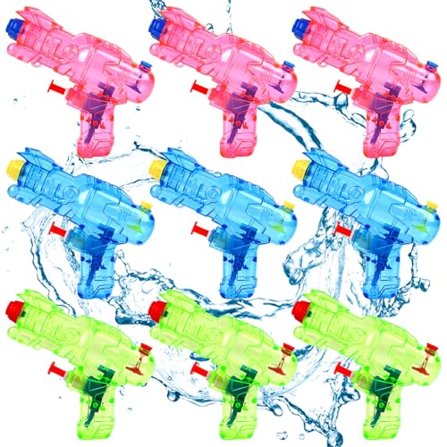 SULOLI 9 Stück Kleine Wasserpistolen Spielzeuge Mini Wasserpistolen Wasserkampf für Kinder Sommer Pool Strand Wasserkampf Party Mitgebsel SULOLI 9 Stück Kleine Wasserpistolen Spielzeuge Mini Wasserpistolen Wasserkampf für Kinder Sommer Pool Strand Wasserkampf Party Mitgebsel von SULOLI