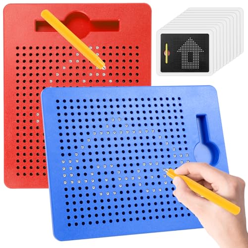SULOLI Magnetische Zeichentafel,2 Stück Zaubertafel,Pädagogisches Zeichentablett,Magnet Spiel mit Kugeln und magnetischem Stift für Kinder Schul Familie SULOLI Magnetische Zeichentafel,2 Stück Zaubertafel,Pädagogisches Zeichentablett,Magnet Spiel mit Kugeln und magnetischem Stift für Kinder Schul Familie von SULOLI