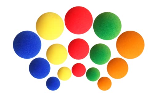 50 Stück 5,1 cm roter magischer Schwammball, superweich, magischer Ball, Nahaufnahme, Zauber-Show, Trick-Requisiten (4,5 cm), mehrfarbig (7 Farben zusammen)) von SUMAG