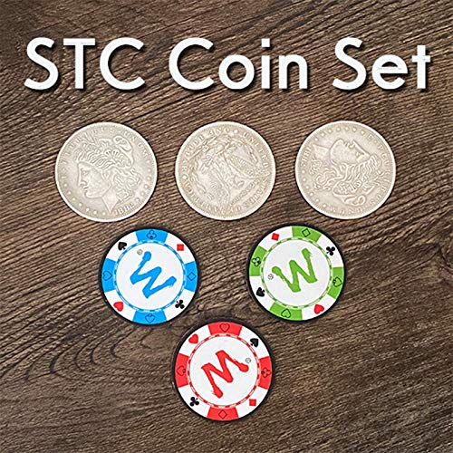 STC Zaubermünzen-Set zum Wechseln von Zaubermünzen und Annäherung an die Illusionen der Täuschung, Multiplizieren von Silbermünzen in Chipmagie STC Zaubermünzen-Set zum Wechseln von Zaubermünzen und Annäherung an die Illusionen der Täuschung, Multiplizieren von Silbermünzen in Chipmagie von SUMAG