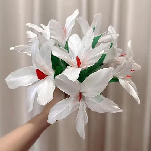 SUMAG Ärmelstrauß weiße Blume Zaubertricks Federsträuße erscheinen aus Hülse Blumenproduktion Magic Stage Gimmicks Requisiten für Zauberer SUMAG Ärmelstrauß weiße Blume Zaubertricks Federsträuße erscheinen aus Hülse Blumenproduktion Magic Stage Gimmicks Requisiten für Zauberer von SUMAG