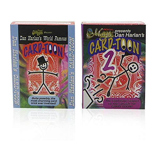 SUMAG Card-Toon #1 und #2 Card Magic Tricks Animation CardToon Deck Magic Close Up Illusions Gimmick Mentalism Spielkarte Magie von SUMAG