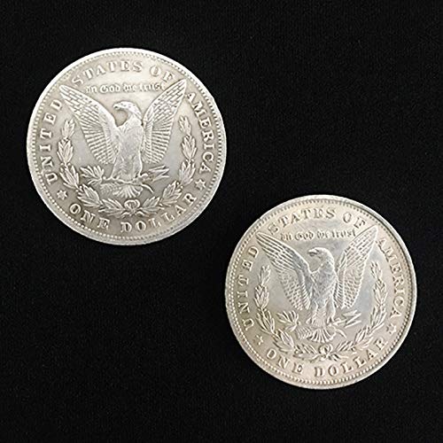 SUMAG Magietricks 1 Stück doppelseitiger Morgan Dollar (beide Seiten im Schwanz oder Kopf) Magier Zubehör Nahaufnahme Illusions Gimmick Prop Coin Magia von SUMAG