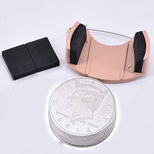SUMAG Magietricks 10 Stück Palming Coins Super Thin Magic Coin Nahaufnahme Street Illusion Zubehör Erscheinen/Verschwinden Magier Stage Gimmick Requisiten (Half Dollar Version mit Münzkipper) von SUMAG