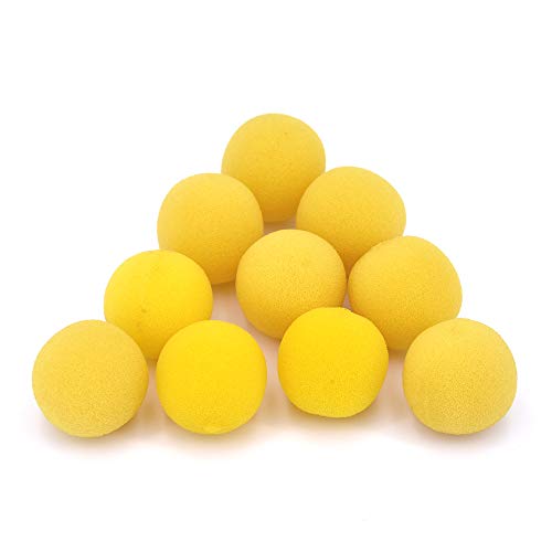 SUMAG Magietricks Magischer Schwammball, superweich, 3,6 cm, Gelb, 50 Stück von SUMAG