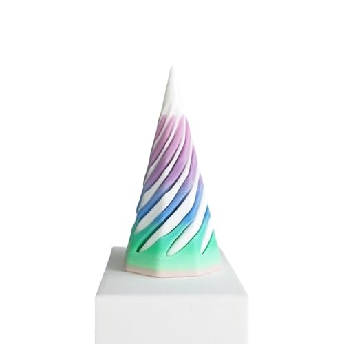 1-teiliges Spiral keck Fidget Toy Unmöglicher Cone Impossible Pyramid Passthrough Spielzeug 3D-gedrucktes Spiral keck Fidget Toy Geburtstag für Erwachsene & Kinder von SUMKTO