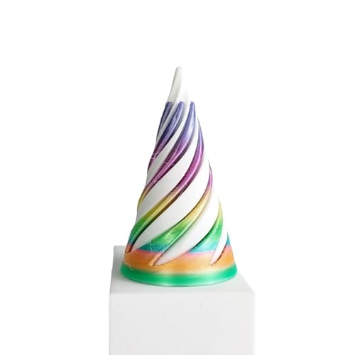 1-teiliges Spiral keck Fidget Toy Unmöglicher Cone Impossible Pyramid Passthrough Spielzeug 3D-gedrucktes Spiral keck Fidget Toy Geburtstag für Erwachsene & Kinder von SUMKTO