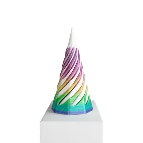 1-teiliges Spiral keck Fidget Toy Unmöglicher Cone Impossible Pyramid Passthrough Spielzeug 3D-gedrucktes Spiral keck Fidget Toy Geburtstag für Erwachsene & Kinder von SUMKTO