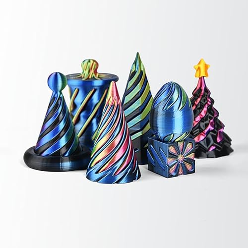 7 Stück Spiralkegel-Zappelspielzeug, unmögliche Pyramiden-Durchgangsskulptur,3D-Spiralpyramide Zappelspielzeug für den Schreibtisch,Mini-Vortex-Kegel Spiralspielzeug Stressabbau Schreibtischdekoration von SUMKTO