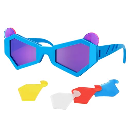SUMKTO Lustige Brille Kleine Cat-Eye-Sonnenbrille Neuheit Party Sonnenbrille Zubehör für Erwachsene Frauen Hip Hop Tanz party Gefälligkeiten SUMKTO Lustige Brille Kleine Cat-Eye-Sonnenbrille Neuheit Party Sonnenbrille Zubehör für Erwachsene Frauen Hip Hop Tanz party Gefälligkeiten von SUMKTO