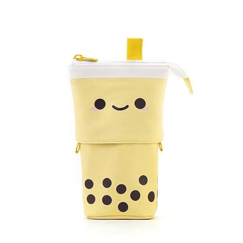 SUMKTO Niedliches Federmäppchen, stehender Stifthalter, Teleskop-Make-up-Tasche, Pop-Up-Kosmetiktasche mit Kawaii-Smiley-Gesicht, Schreibwarenetui, Büro-Organizer-Box SUMKTO Niedliches Federmäppchen, stehender Stifthalter, Teleskop-Make-up-Tasche, Pop-Up-Kosmetiktasche mit Kawaii-Smiley-Gesicht, Schreibwarenetui, Büro-Organizer-Box von SUMKTO