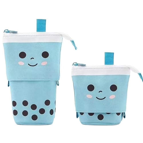 SUMKTO Niedliches Federmäppchen, stehender Stifthalter, Teleskop-Make-up-Tasche, Pop-Up-Kosmetiktasche mit Kawaii-Smiley-Gesicht, Schreibwarenetui, Büro-Organizer-Box SUMKTO Niedliches Federmäppchen, stehender Stifthalter, Teleskop-Make-up-Tasche, Pop-Up-Kosmetiktasche mit Kawaii-Smiley-Gesicht, Schreibwarenetui, Büro-Organizer-Box von SUMKTO