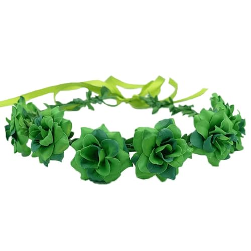SUMKTO St. Patrick's Day Kranz Stirnband Simulation Blumen Kopf bedeckung grüner HaarKamm Haarschmuck Party Dekor SUMKTO St. Patrick's Day Kranz Stirnband Simulation Blumen Kopf bedeckung grüner HaarKamm Haarschmuck Party Dekor von SUMKTO