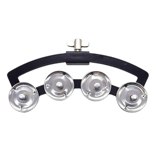 Bergable Handglocken Rasseln Einreihen Glocken Handheld Percussion Für Schlagzeuger Gitarristen Erwachsene Drumming Accessoire von SUMMITDRAGON