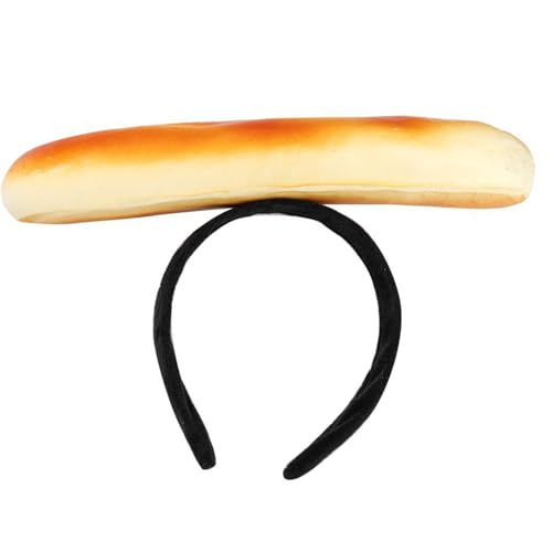SUMMITDRAGON Auffällige Burger Hair Band Halloween Cosplay Haar Hoop Face Wash Stirnbänder Für Halloween Geburtstage Spaß Cosplay Hairstück von SUMMITDRAGON