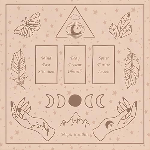 SUMMITDRAGON Divinations Tischdecke Lesekarte Astrologys Tarotkarten Tischdecke Altars Stoff Göttlichkeit Brettspielzubehör von SUMMITDRAGON