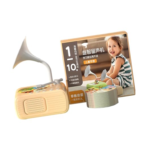 SUMMITDRAGON Kids Educational Gramophon Toy Mit 96 Lernkarten Musikbox Geschichten Erzählungsmaschine Interaktives Spielzeug Für Jungen Mädchen SUMMITDRAGON Kids Educational Gramophon Toy Mit 96 Lernkarten Musikbox Geschichten Erzählungsmaschine Interaktives Spielzeug Für Jungen Mädchen von SUMMITDRAGON