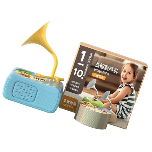 SUMMITDRAGON Kids Educational Gramophon Toy Mit 96 Lernkarten Musikbox Geschichten Erzählungsmaschine Interaktives Spielzeug Für Jungen Mädchen SUMMITDRAGON Kids Educational Gramophon Toy Mit 96 Lernkarten Musikbox Geschichten Erzählungsmaschine Interaktives Spielzeug Für Jungen Mädchen von SUMMITDRAGON
