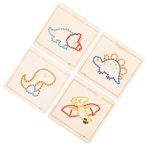 SUMMITDRAGON Kleinkind Fine Motor Skills Schnürung Holzschnüre Spielzeug Bildungssensor von SUMMITDRAGON
