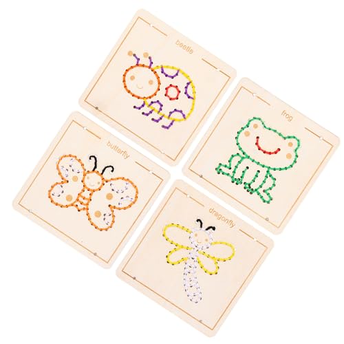 SUMMITDRAGON Kleinkind Fine Motor Skills Schnürung Holzschnüre Spielzeug Bildungssensor von SUMMITDRAGON