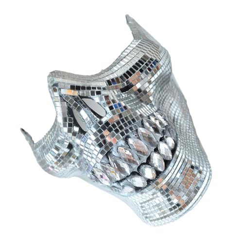 SUMMITDRAGON Komfortable Und Stilvolle Kristallschädel Halbe Gesichtsmaske Festival Kostüm Accessoire Für Erwachsene Und Trendsetter Auf Partys SUMMITDRAGON Komfortable Und Stilvolle Kristallschädel Halbe Gesichtsmaske Festival Kostüm Accessoire Für Erwachsene Und Trendsetter Auf Partys von SUMMITDRAGON