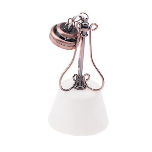 SUMMITDRAGON Kronleuchter Modell Schlafzimmer Deckenleuchte Miniaturlampe Modellzubehör Rollenspiel Möbel Beleuchtung Spielzeugpuppe von SUMMITDRAGON