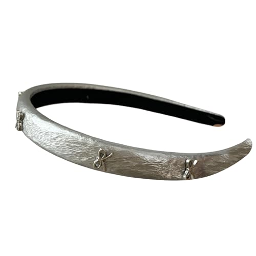 SUMMITDRAGON Silver Bögen Stirnband 2000er Jahre Trend Kopfbedeckung Haare Haar Kleien Kleine Bogenknoten Balletcore Trendy Photo Requisiten SUMMITDRAGON Silver Bögen Stirnband 2000er Jahre Trend Kopfbedeckung Haare Haar Kleien Kleine Bogenknoten Balletcore Trendy Photo Requisiten von SUMMITDRAGON
