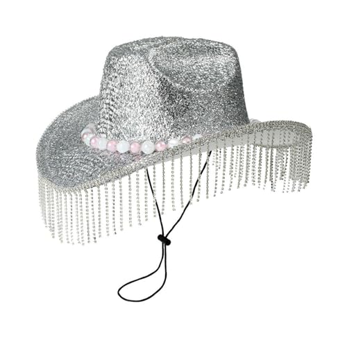SUMMITDRAGON Sparke Strasssteine Quasten Cowboy Hüte Glitzerten Für Junggeselle Party Glitzer Für Club Bühnenbar Disco Geburtstagsfeier Hüte SUMMITDRAGON Sparke Strasssteine Quasten Cowboy Hüte Glitzerten Für Junggeselle Party Glitzer Für Club Bühnenbar Disco Geburtstagsfeier Hüte von SUMMITDRAGON