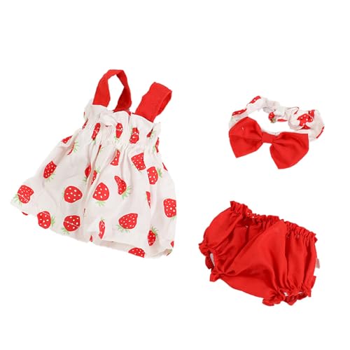 SUMMITDRAGON Stilvolle Farbenfrohe Overalls Pyjama Für 16 Zoll Mädchen Puppen Kleid Tragen Puppen Kleidung Mädchen Puppen Pyjama Bunte Kopfbedeckung von SUMMITDRAGON