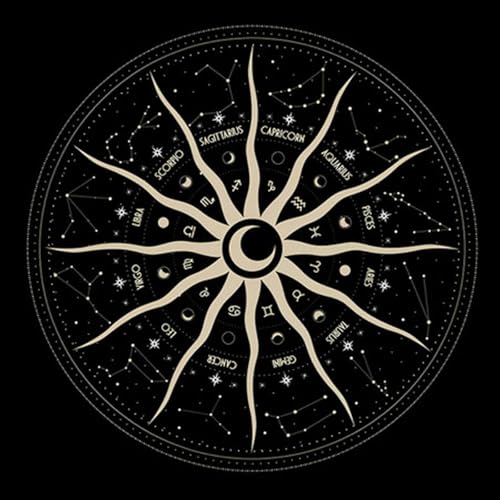 SUMMITDRAGON Velvets Tarots Tischdecke Konstellationen Divilation Tarotskarte Tischdecke Für Tabletop Spielliebhaber von SUMMITDRAGON