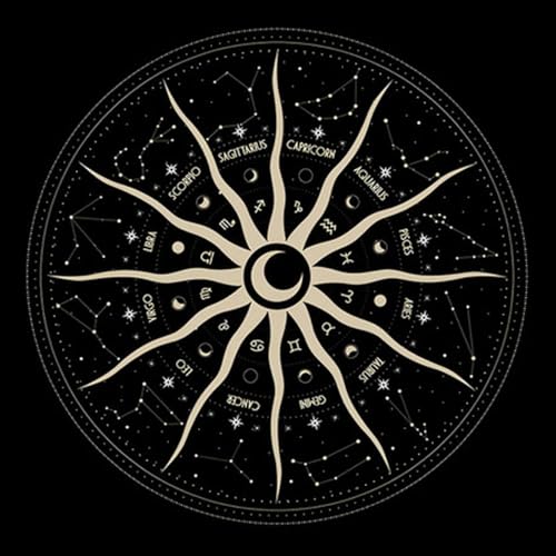 SUMMITDRAGON Velvets Tarots Tischdecke Konstellationen Divilation Tarotskarte Tischdecke Für Tabletop Spielliebhaber von SUMMITDRAGON