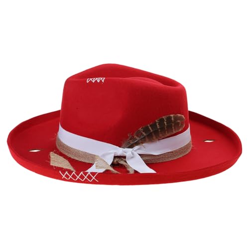 SUMMITDRAGON Vintage Gewebte Gürtelhut Cosplay Kostüm Alle Passenden Panama Bühnenkünstler Tanzen Erwachsener Winter Warmer Wollhut SUMMITDRAGON Vintage Gewebte Gürtelhut Cosplay Kostüm Alle Passenden Panama Bühnenkünstler Tanzen Erwachsener Winter Warmer Wollhut von SUMMITDRAGON