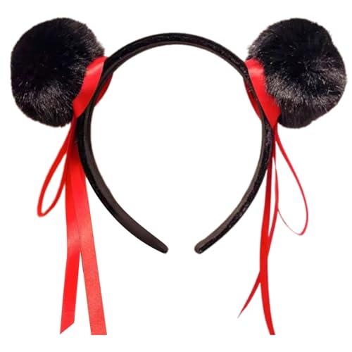 SUMMITDRAGON Weiches Und Komfortables Kinderstirnband Mit Lustigen Runden Bällen Designs Pelzige Cosplay Haare Erklärungen Für Stilvolle Kinder von SUMMITDRAGON