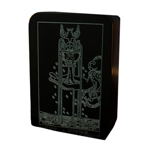 SUMMITDRAGON White Line Tarot Cards Box Astrolologys Schmuckstücke Eisen Tarot Karten Aufbewahrungsfall Für Vermögenszählen Hexendekoration SUMMITDRAGON White Line Tarot Cards Box Astrolologys Schmuckstücke Eisen Tarot Karten Aufbewahrungsfall Für Vermögenszählen Hexendekoration von SUMMITDRAGON
