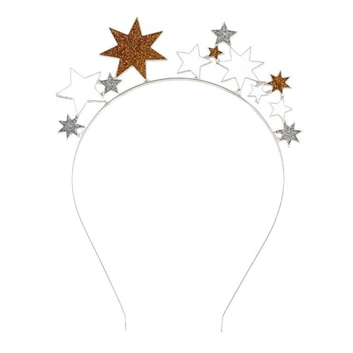 Trendy Star Stirnband Kinder Erwachsene Haare Haar Hoop Neujahr Kopfspeise Mode Für Geburtstage Weihnachten Partys Cosplay Kostüm Haarband von SUMMITDRAGON