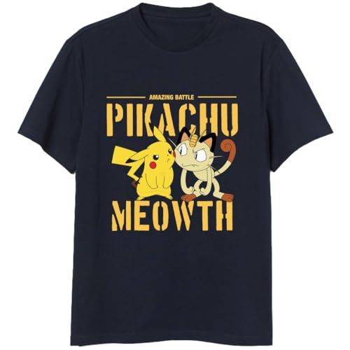 SUN CITY EV3723.E43 Pikachu gegen Meowths T-Shirt aus Pokémon Größe m, Multicolor, One Size von SUN CITY