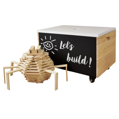 SUN Holzbausteine Elements - 1000er-Kiste - Bausteine aus Holz für Kinder - Bauklötze von SUN