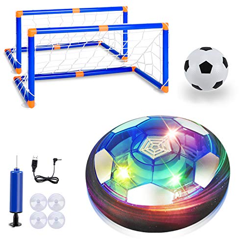 SUNACE Air Power Fußball Kinderspielzeug - Hover Ball Leistungsstarke LED Beleuchtung und Schaum Stoßstangen für Indoor Outdoor-Spiele,Spielzeug für Kinder Jungen und Mädchen Hover Ballspiel Kinder von SUNACE