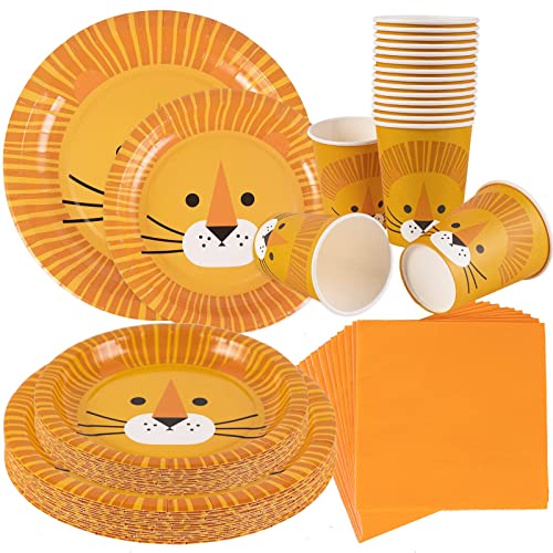SUNBEAUTY 68 Stück Safari Geburtstagsdeko Partygeschirr,Pappteller Kindergeburtstag Deko Einschließlich Löwe Pappbecher Servietten Pappteller für Dschungel Geburtstag Dekoration SUNBEAUTY 68 Stück Safari Geburtstagsdeko Partygeschirr,Pappteller Kindergeburtstag Deko Einschließlich Löwe Pappbecher Servietten Pappteller für Dschungel Geburtstag Dekoration von SUNBEAUTY
