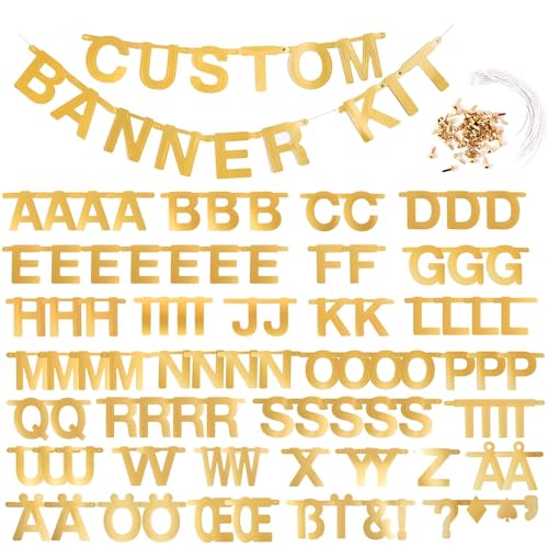 SUNBEAUTY DIY Buchstaben Girlande Gold Buchstabengirlande Alphabet Banner über 100 Letters Party Dekoration Zimmer Deko SUNBEAUTY DIY Buchstaben Girlande Gold Buchstabengirlande Alphabet Banner über 100 Letters Party Dekoration Zimmer Deko von SUNBEAUTY