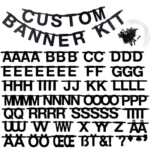 SUNBEAUTY DIY Buchstaben Girlande Schwarz Alphabet Banner über 100 Letters Party Dekoration Zimmer Deko SUNBEAUTY DIY Buchstaben Girlande Schwarz Alphabet Banner über 100 Letters Party Dekoration Zimmer Deko von SUNBEAUTY