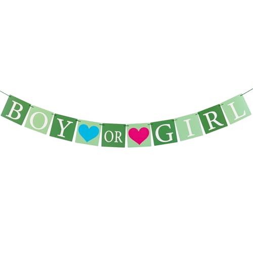 SUNBEAUTY Gender Reveal Party Deko, Babyparty Girlande Boy or Girl Dekoration, Banner für Taufe & Babyshower, Gender Reveal Deko für Junge oder Mädchen. SUNBEAUTY Gender Reveal Party Deko, Babyparty Girlande Boy or Girl Dekoration, Banner für Taufe & Babyshower, Gender Reveal Deko für Junge oder Mädchen. von SUNBEAUTY