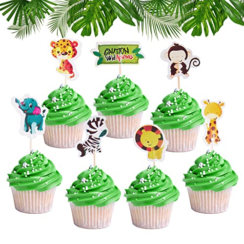 SUNBEAUTY Dschungel Tortendeko 24er Set Safari Kuchendeko Cake Toppers Geburtstag Dekoration Tropische Party Kindergeburtstag Torten Dekoration SUNBEAUTY Dschungel Tortendeko 24er Set Safari Kuchendeko Cake Toppers Geburtstag Dekoration Tropische Party Kindergeburtstag Torten Dekoration von SUNBEAUTY