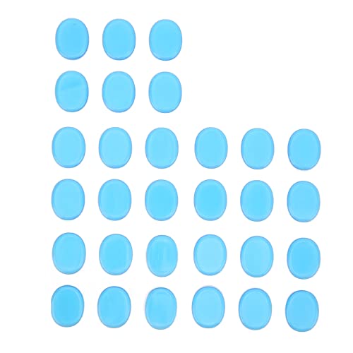 SUNFECILI 30-teiliges Trommel-Stoßdämpfer-Gel-Pad, Silikon-Trommel-Schalldämpfer-Pad, Weiches Trommel-Dämpfungs-Gel-Pad, für Snaredrum, Trommelbecken-Tonkontrolle, Obertonresonanz, Schwarz Blau(Blau) von SUNFECILI