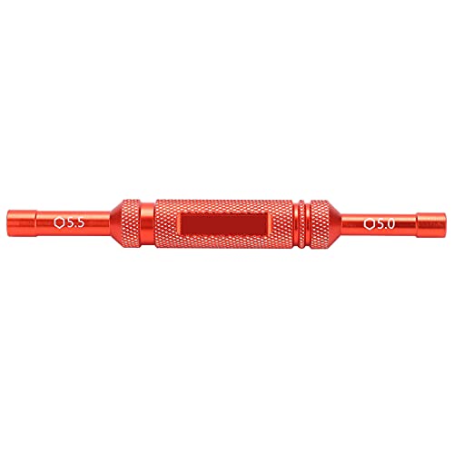 SUNFECILI Modell-Reparaturwerkzeug, RC-Hülsen-Reparaturwerkzeug, 5,0 Mm/5,5 Mm Modellwerkzeug M3-Mutter, M2-Mutter Universal-Demontagehülse, Langlebig, Praktisch, Praktischer Ersatz, Zubehör in(Rot) von SUNFECILI