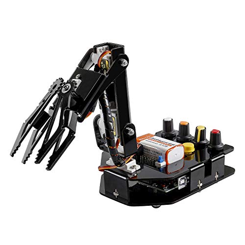 SUNFOUNDER Roboter Bausatz 4-Achsen Servo Steuerung Rollarm, 180-Grad-Drehung, Programmierbare kompatibel mit Arduino Roboter Spielzeug für Kinder und Erwachsene von SUNFOUNDER